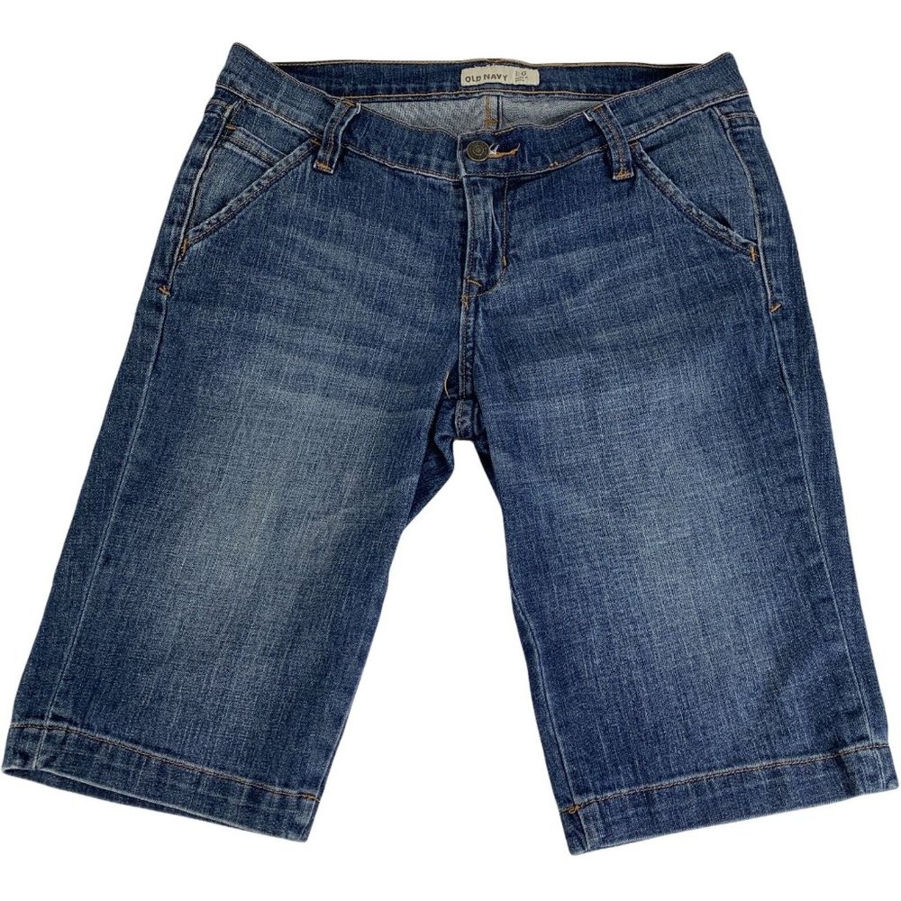 Old Navy 6 Bermuda Short Denim Jean Stretch 32" X 12.5"